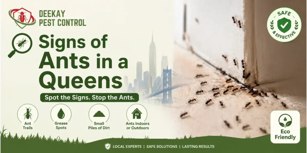 Signs of Ants in a Queens